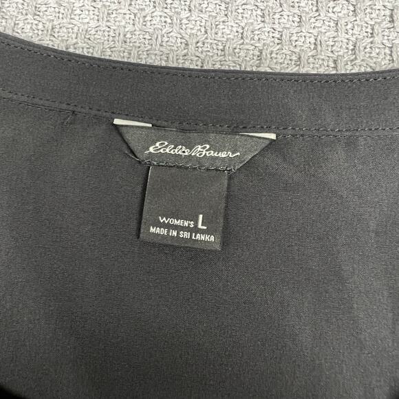 Eddie Bauer Dress Womens Large Gray Performance Knee Length Sleeveless - Picture 4 of 7